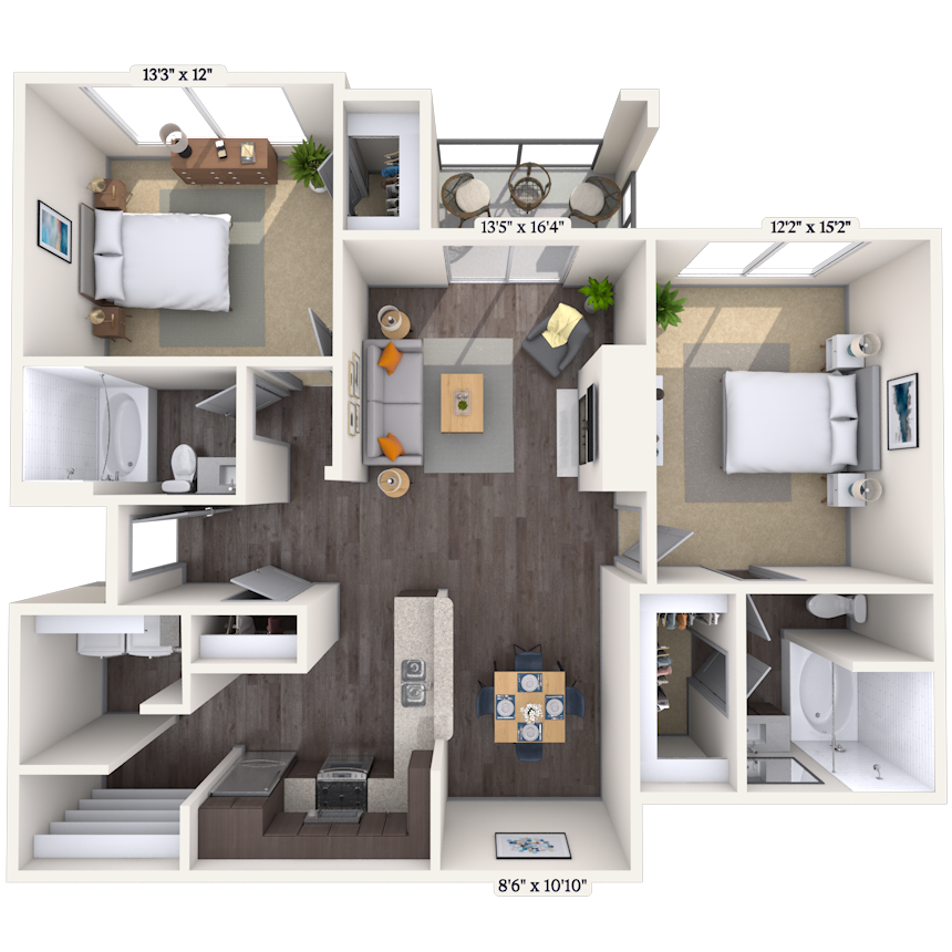 Floorplan image of unit 010636