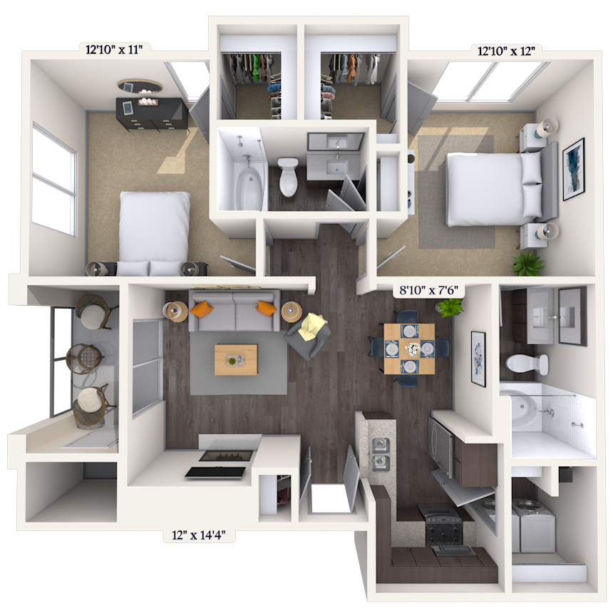 Floorplan image of unit 010721