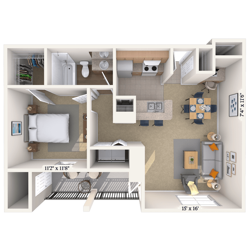 Floorplan image of unit 03309