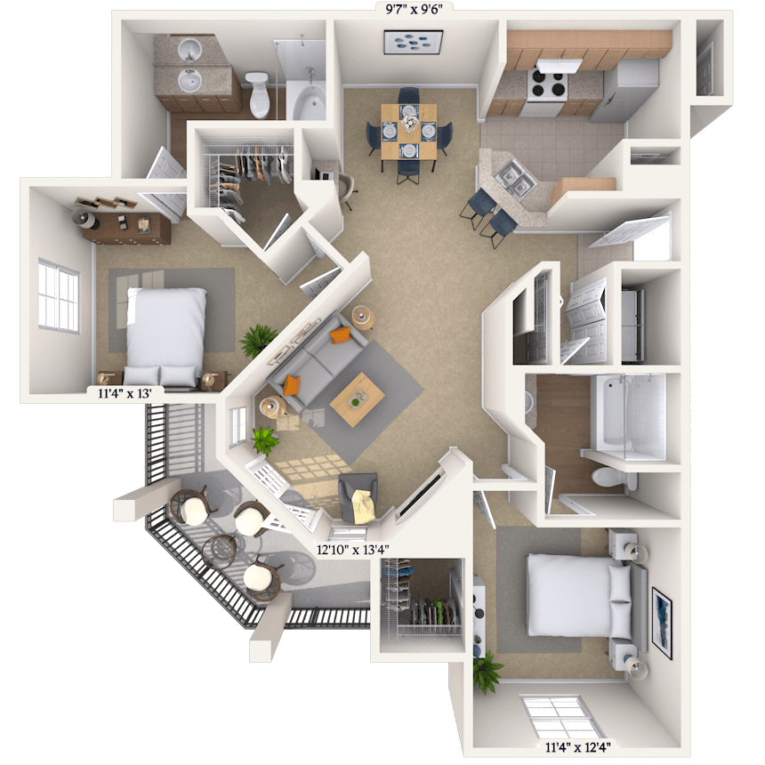 Floorplan image of unit 05207