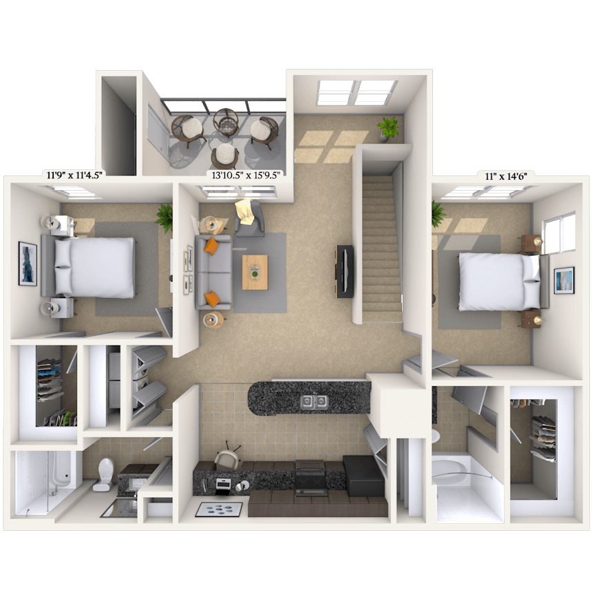 Floorplan image of unit 101028