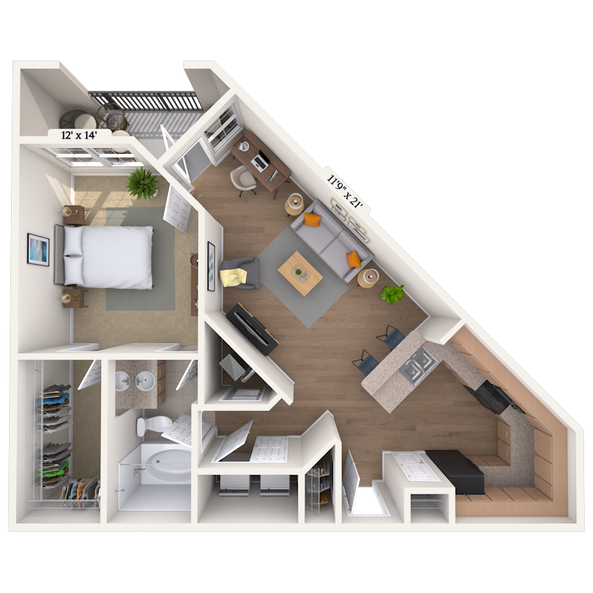 Floorplan image of unit 0404206