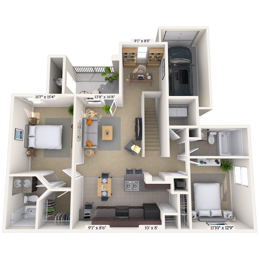 Floorplan image of unit 1616203