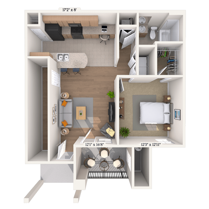 Floorplan image of unit 0108104