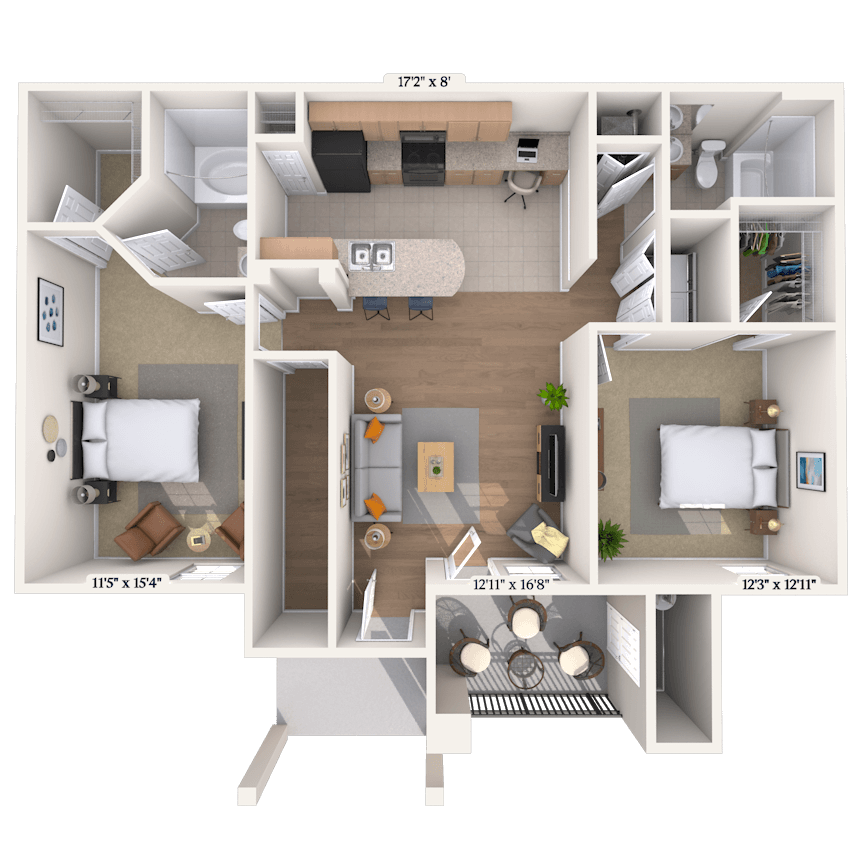 Floorplan image of unit 0121106