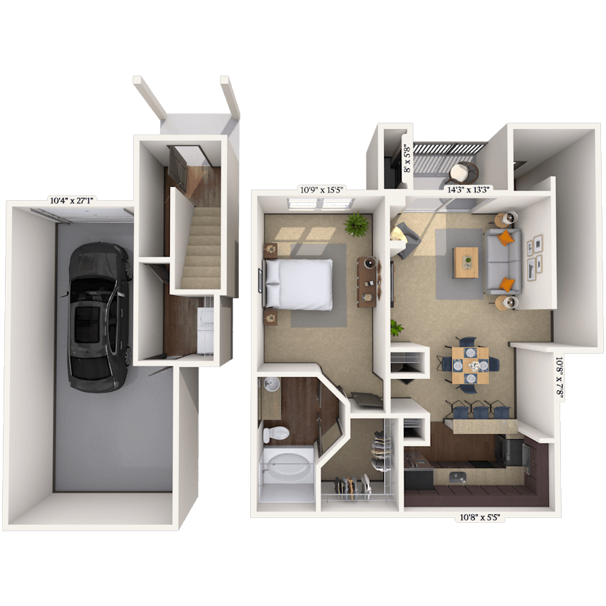 Floorplan image of unit 001079