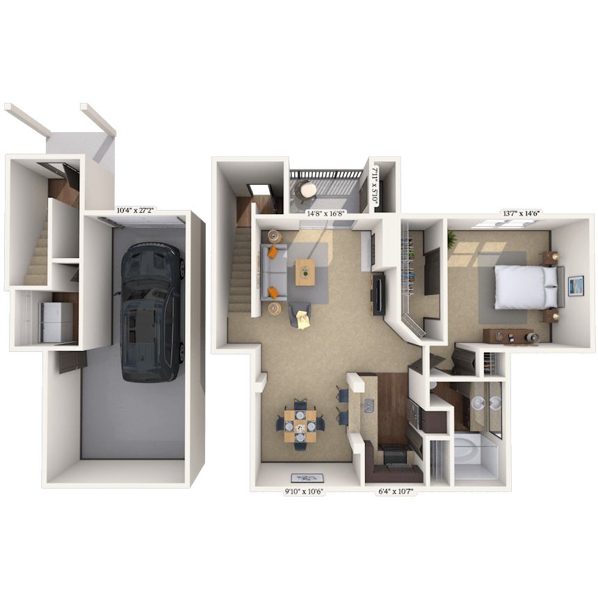 Floorplan image of unit 002098