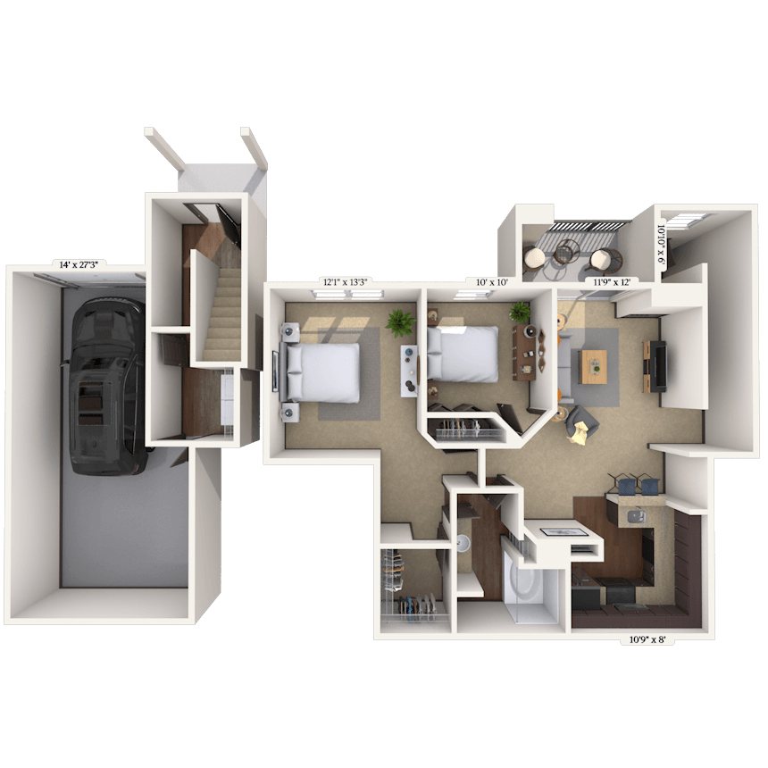 Floorplan image of unit 001177