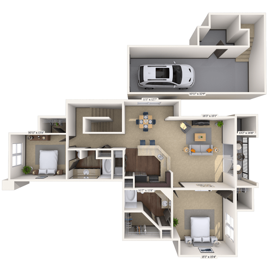 Floorplan image of unit 003096