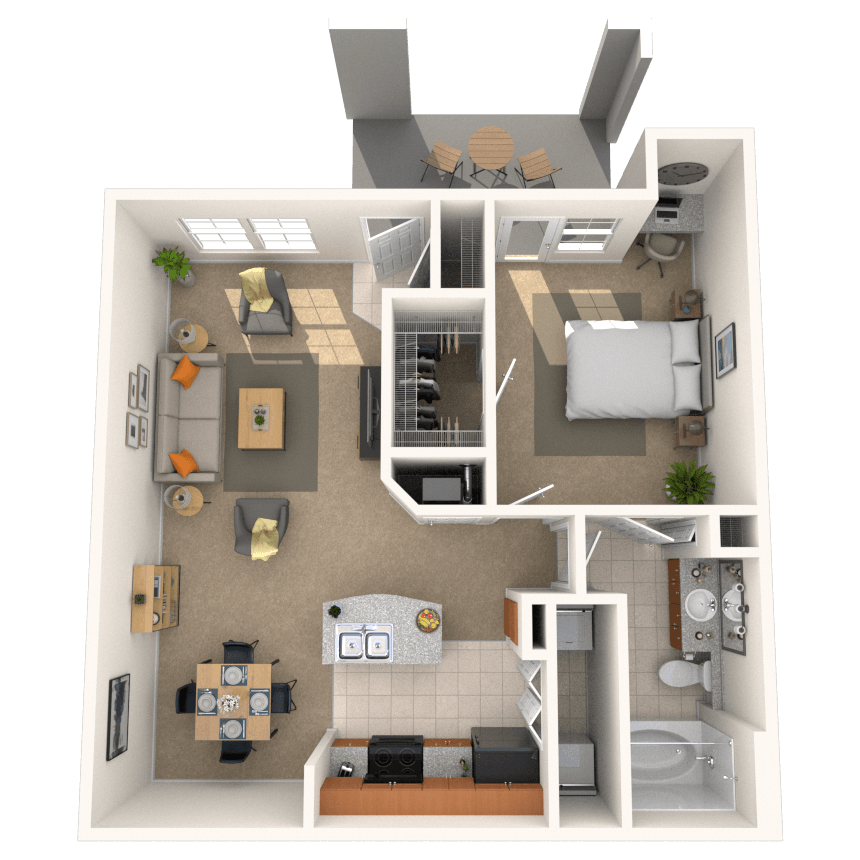 Floorplan image of unit 141412