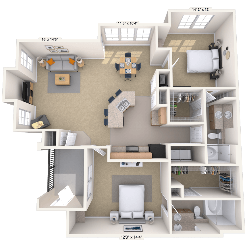 Floorplan image of unit 020214