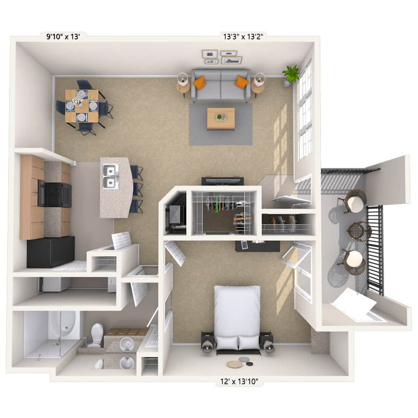 Floorplan image of unit 131313