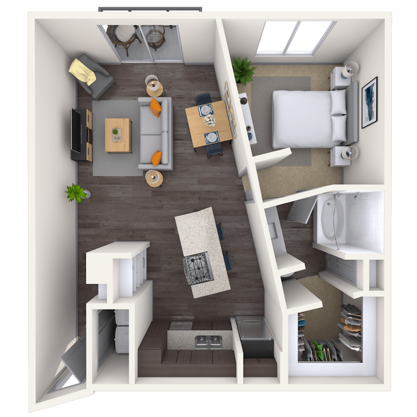 Floorplan image of unit 12102