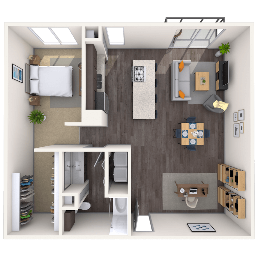 Floorplan image of unit 13104