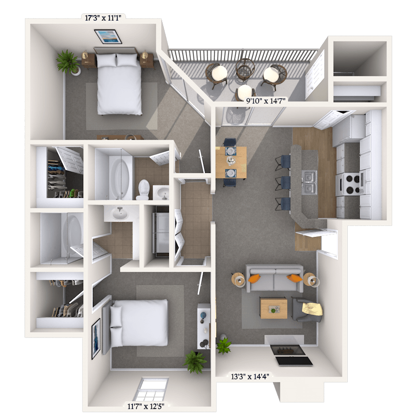Floorplan image of unit 011423