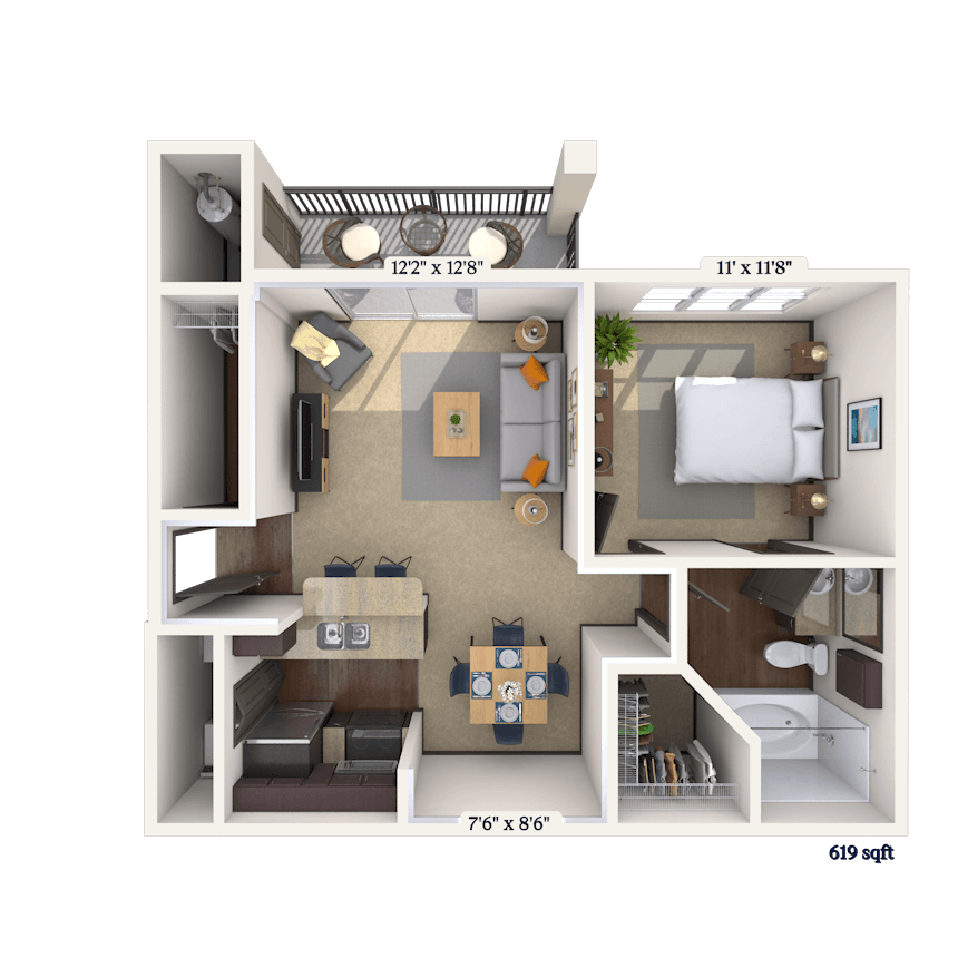 Floorplan image of unit 012035