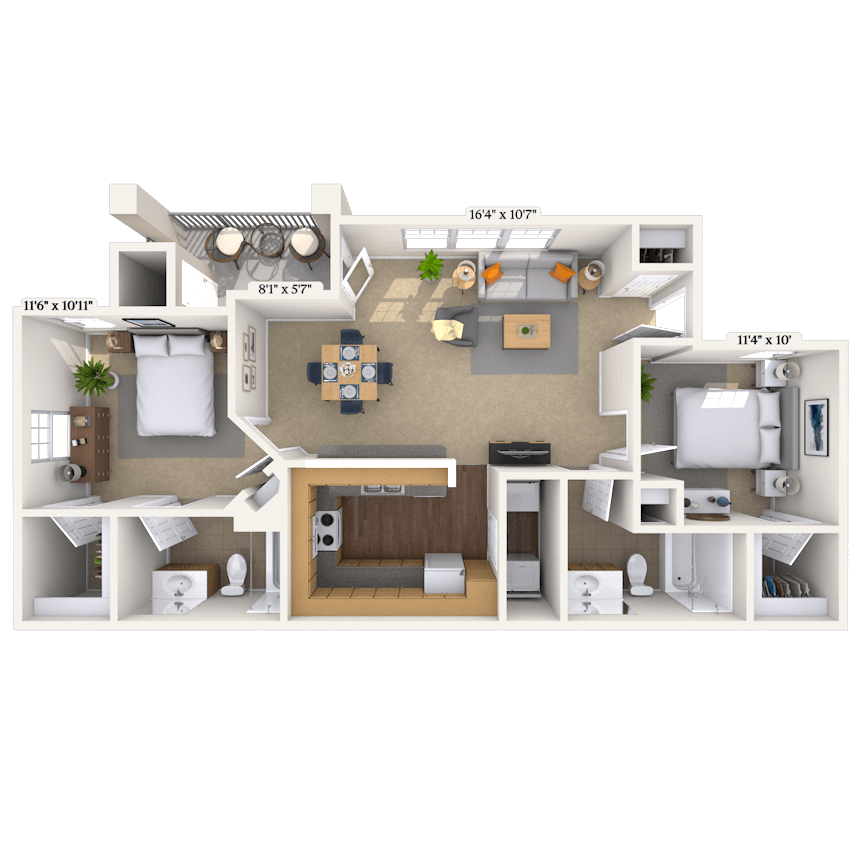 Floorplan image of unit 011124