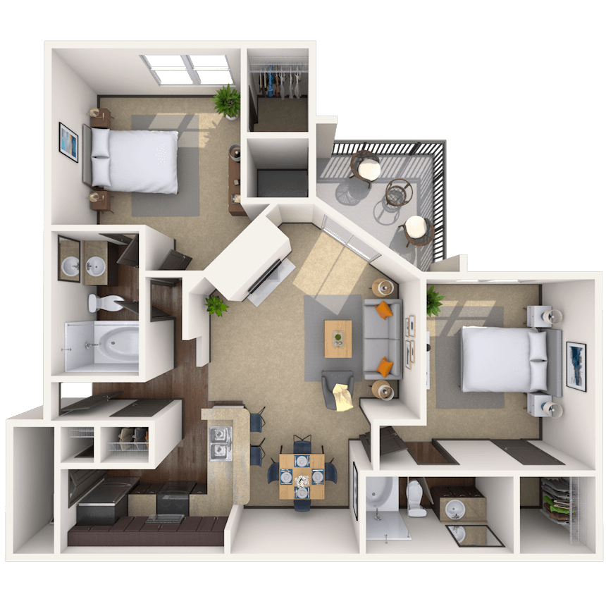 Floorplan image of unit 03334