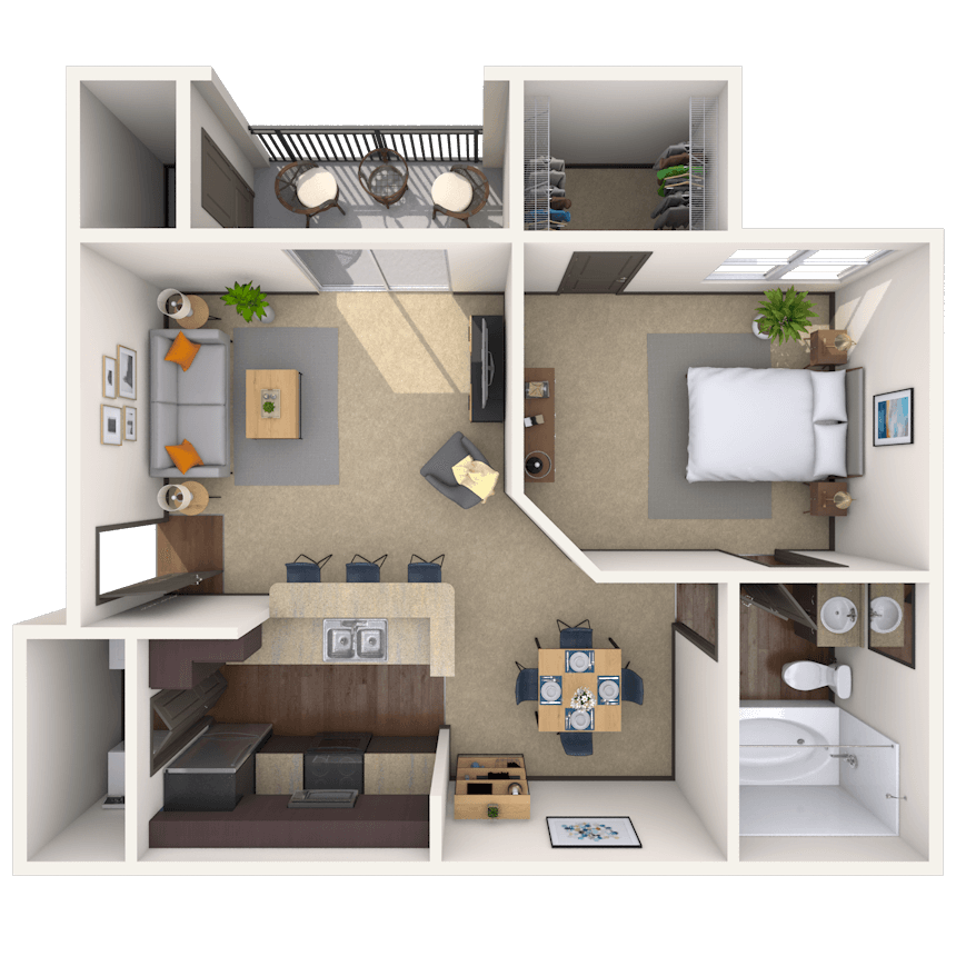 Floorplan image of unit 141434