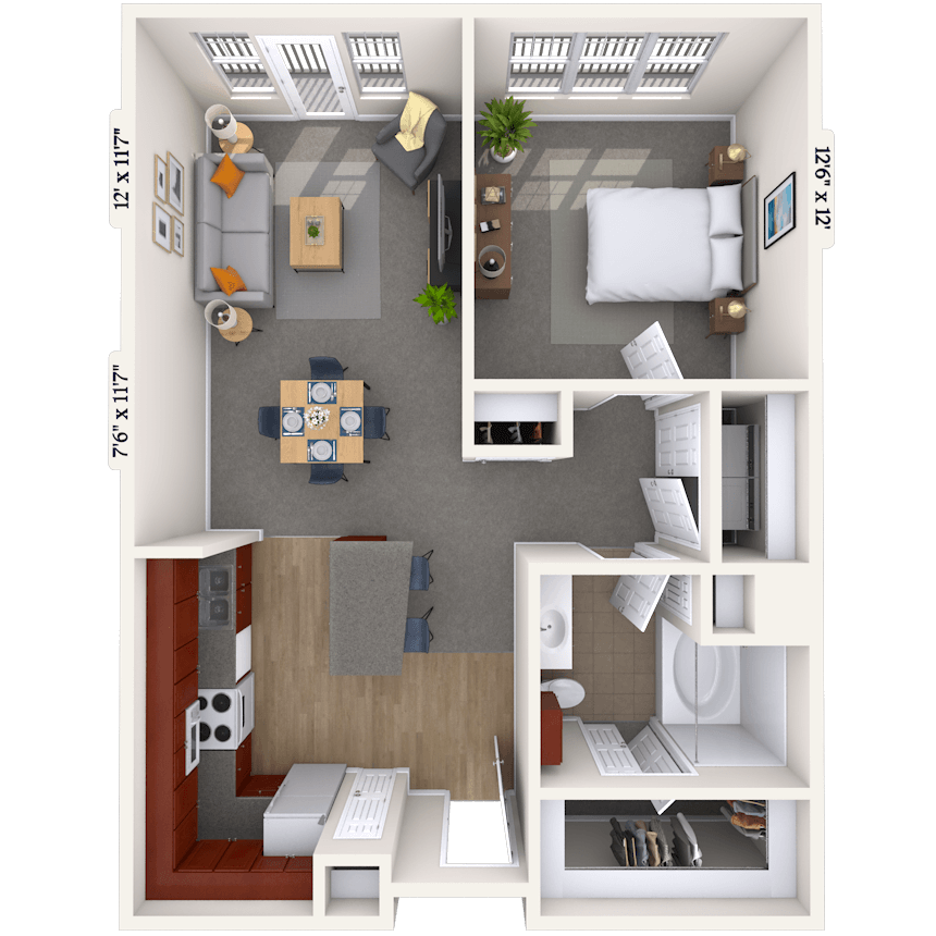 Floorplan image of unit 011509
