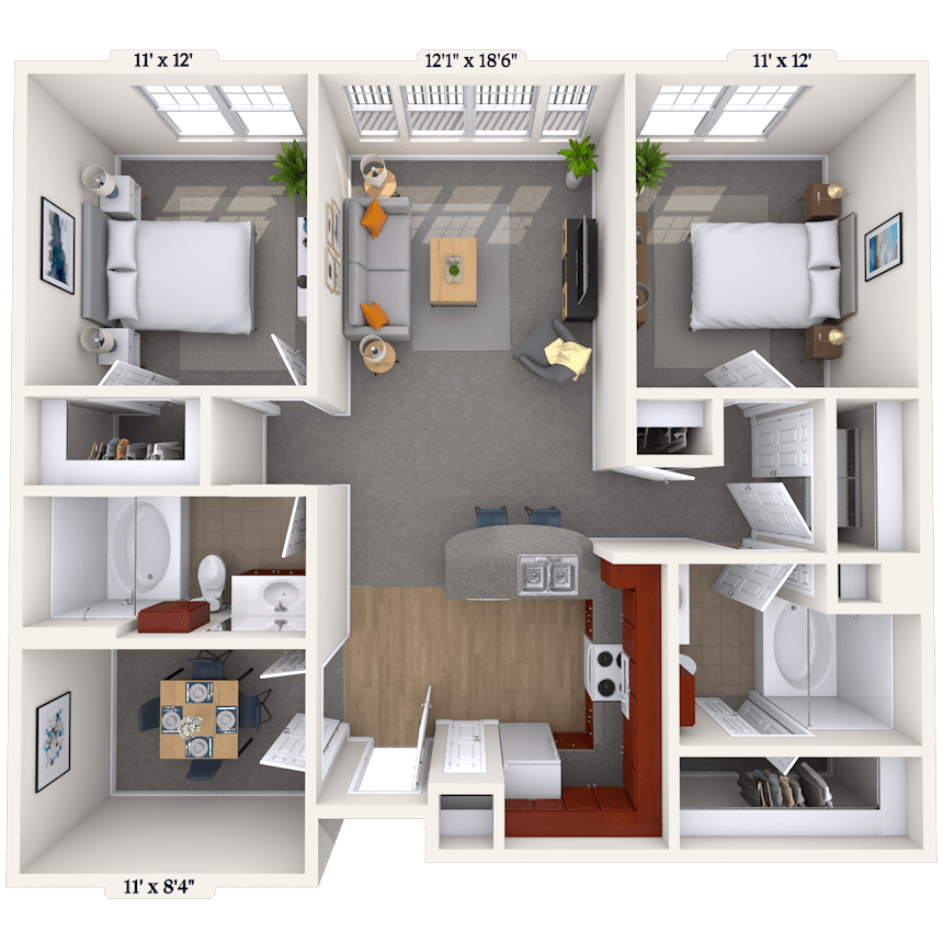 Floorplan image of unit 011313