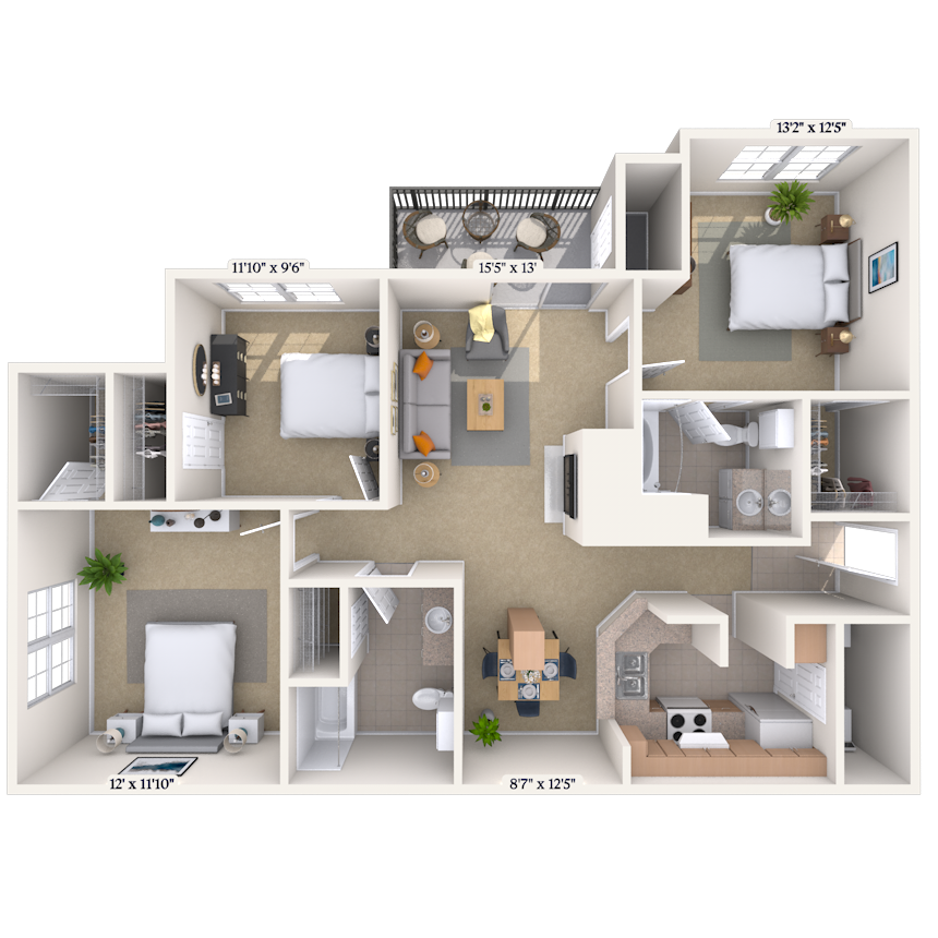 Floorplan image of unit 011622