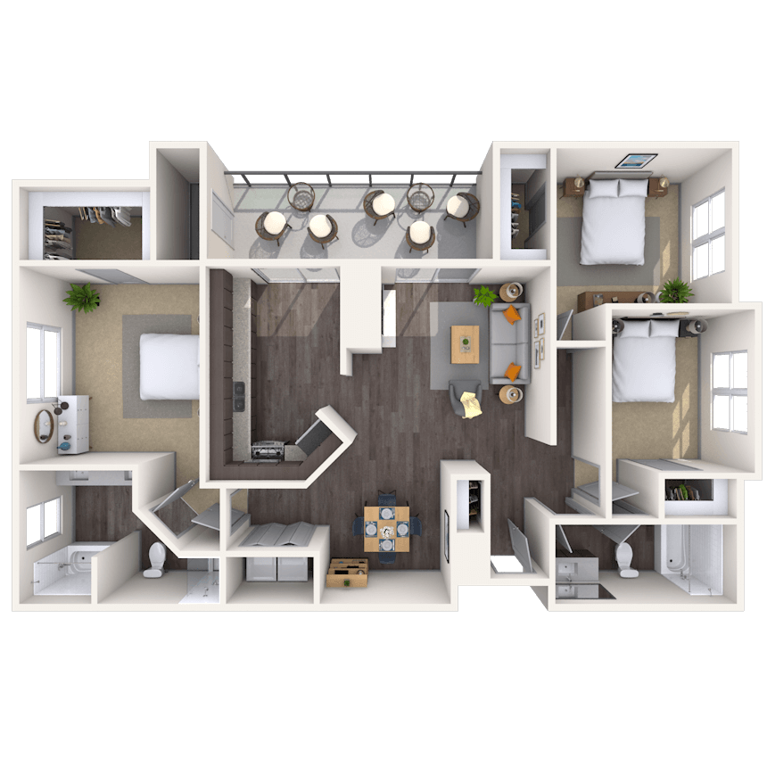 Floorplan image of unit 101021