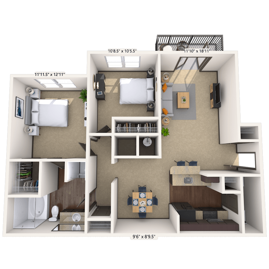 Floorplan image of unit 1212324
