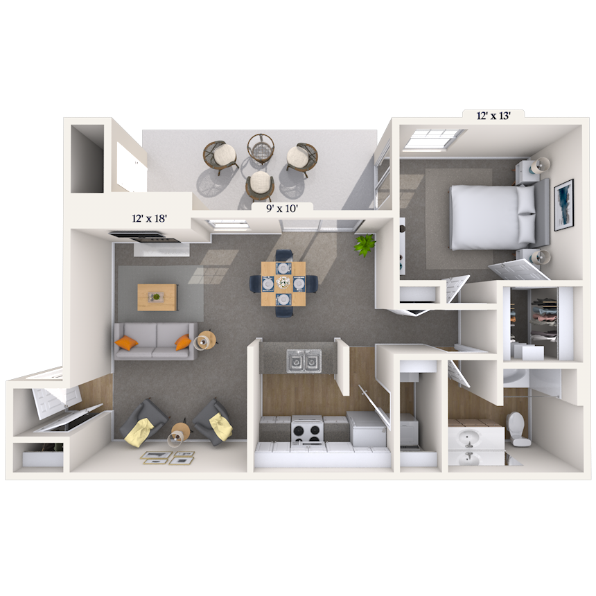 Floorplan image of unit 121207