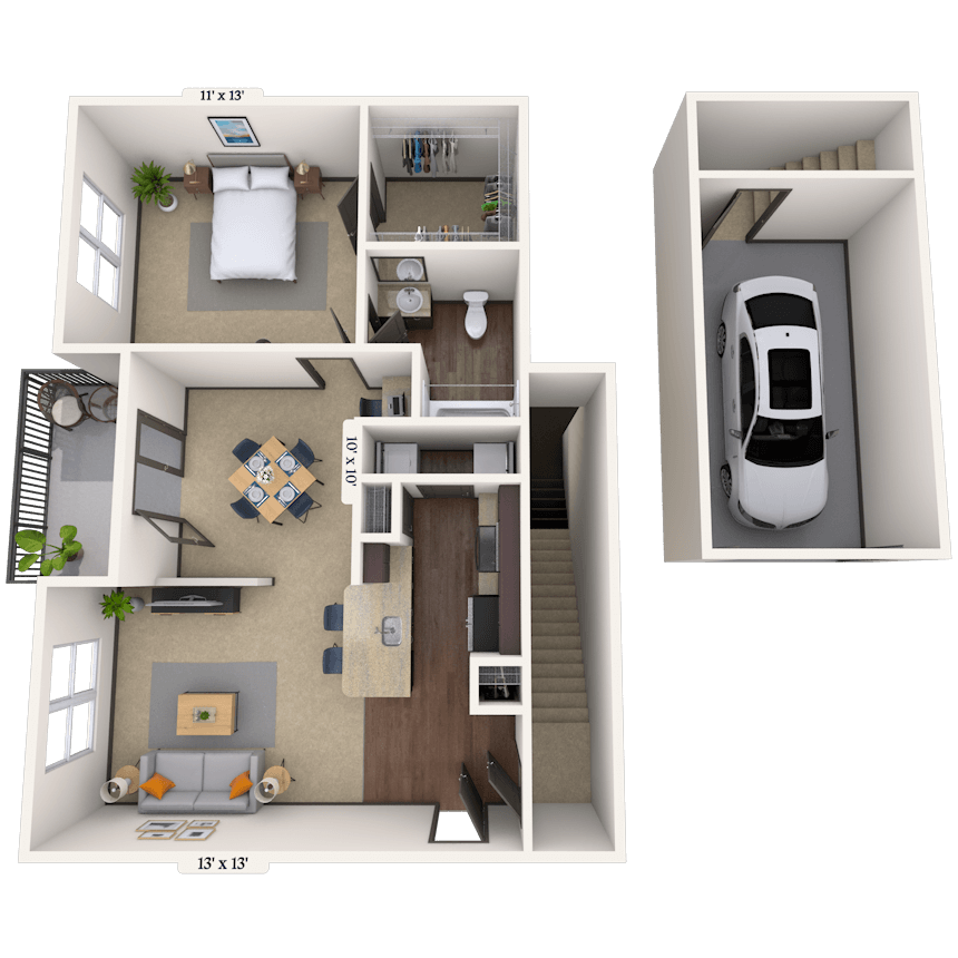 Floorplan image of unit 02225
