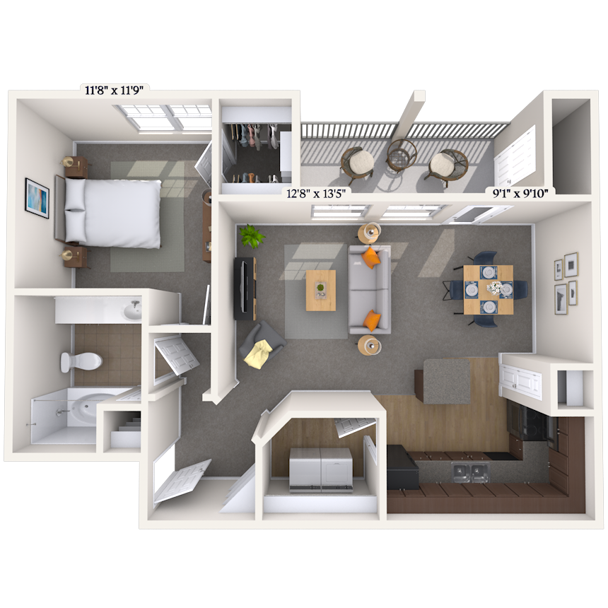 Floorplan image of unit 373725