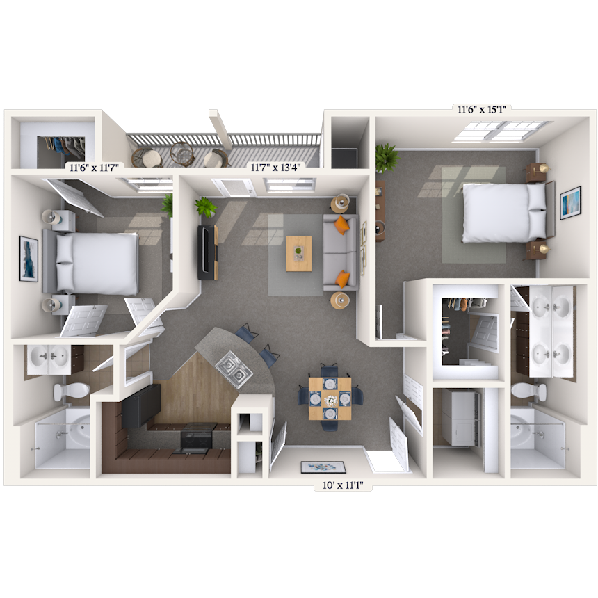 Floorplan image of unit 080816