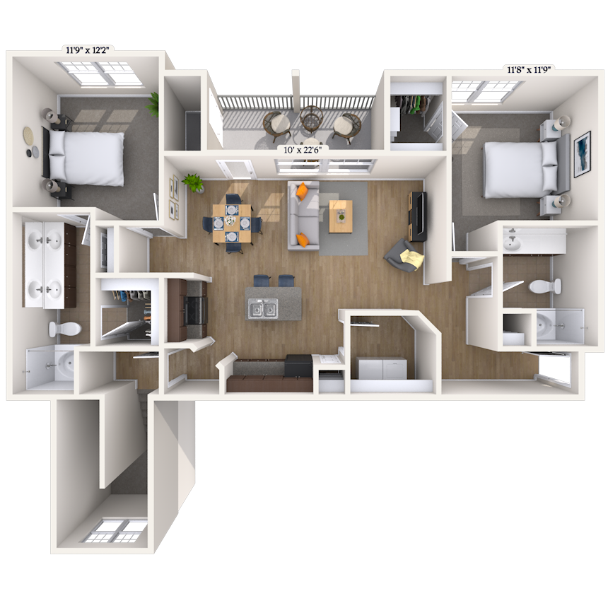 Floorplan image of unit 030312