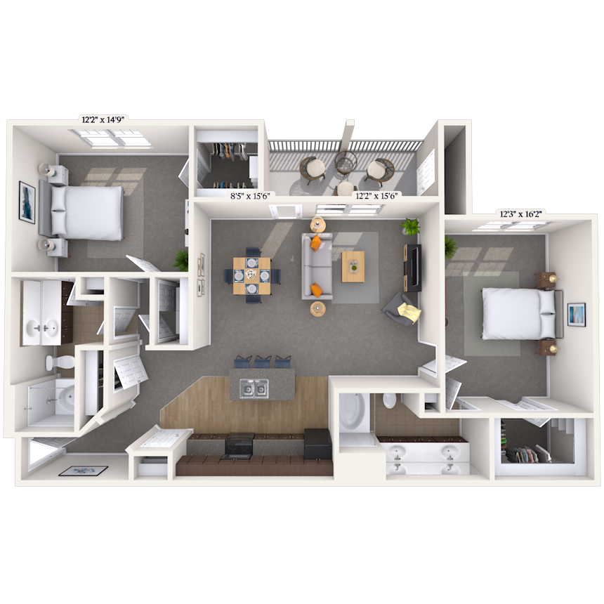 Floorplan image of unit 131312