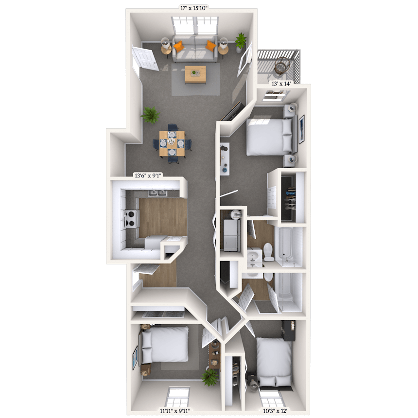 Floorplan image of unit 0505103