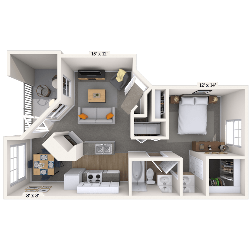 Floorplan image of unit 02148