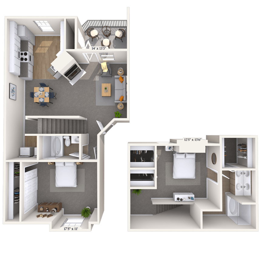 Floorplan image of unit 011227B