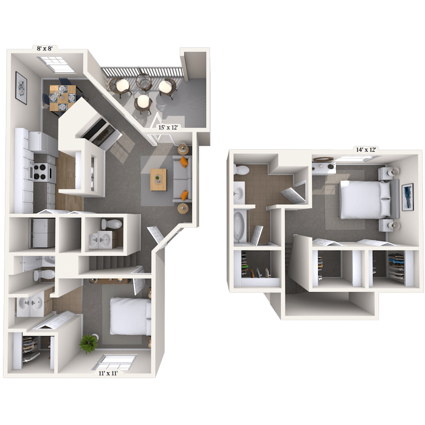 Floorplan image of unit 02228