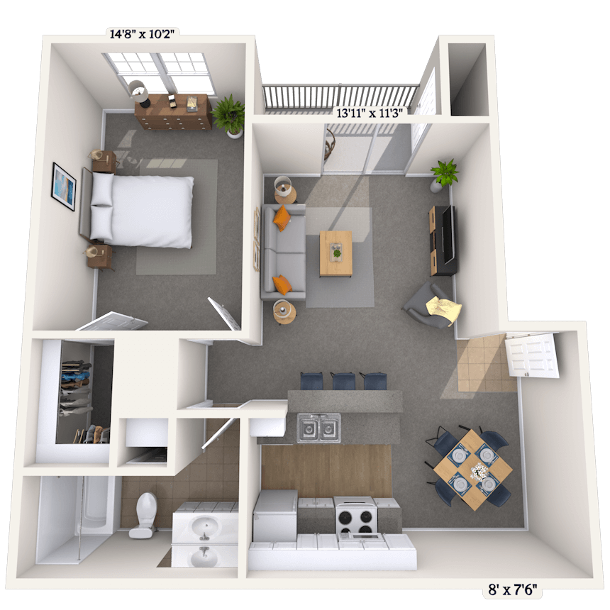 Floorplan image of unit 03313