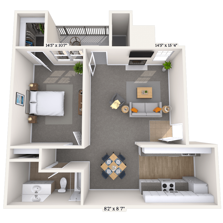 Floorplan image of unit 121214