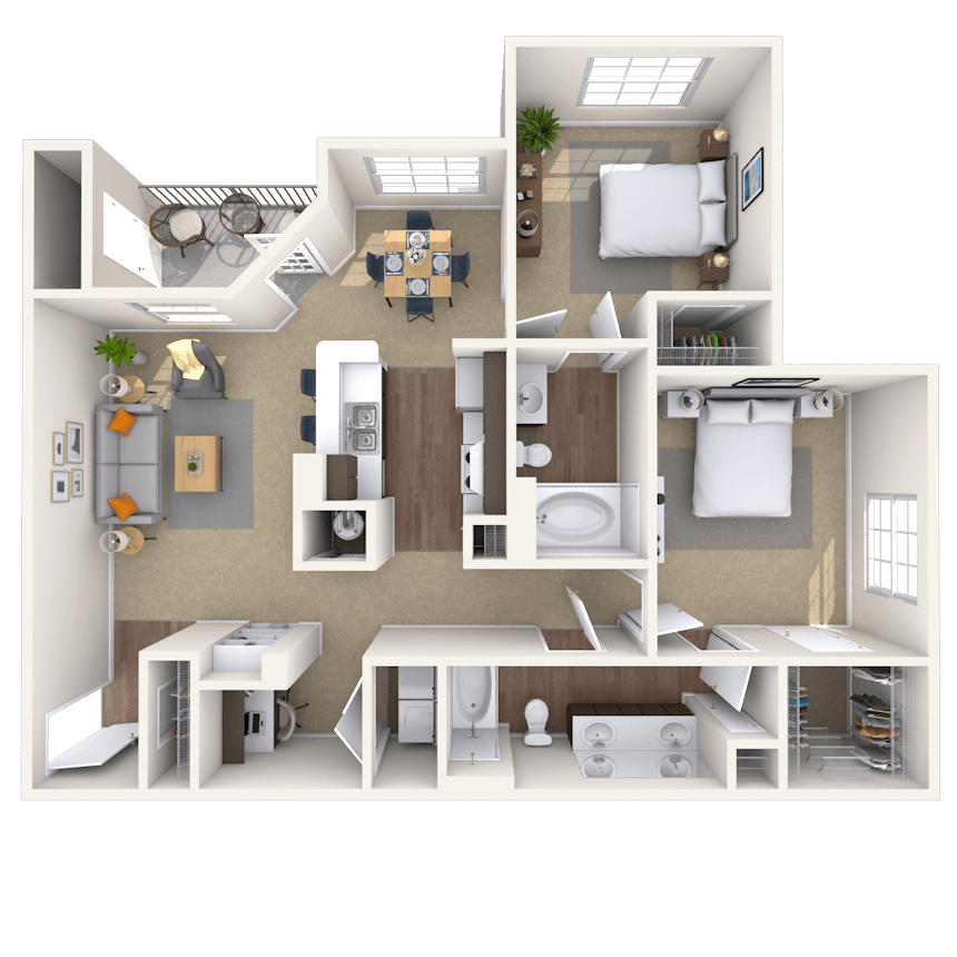 Floorplan image of unit 17102