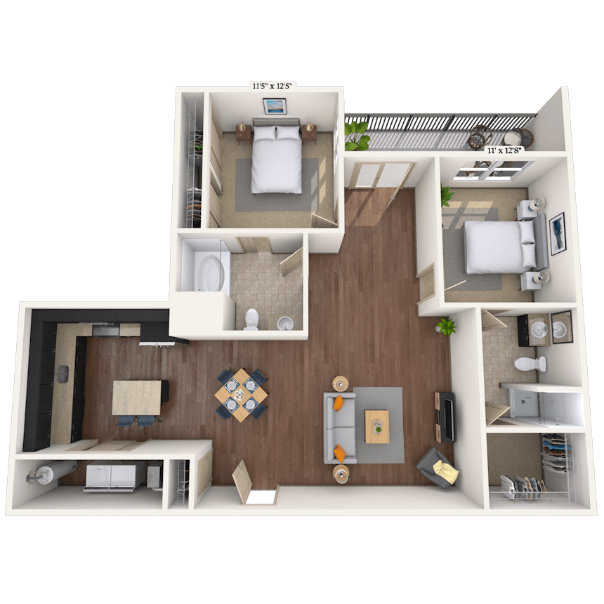 Floorplan image of unit 015099