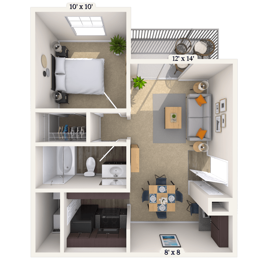 Floorplan image of unit 03316