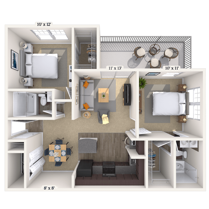 Floorplan image of unit 03321