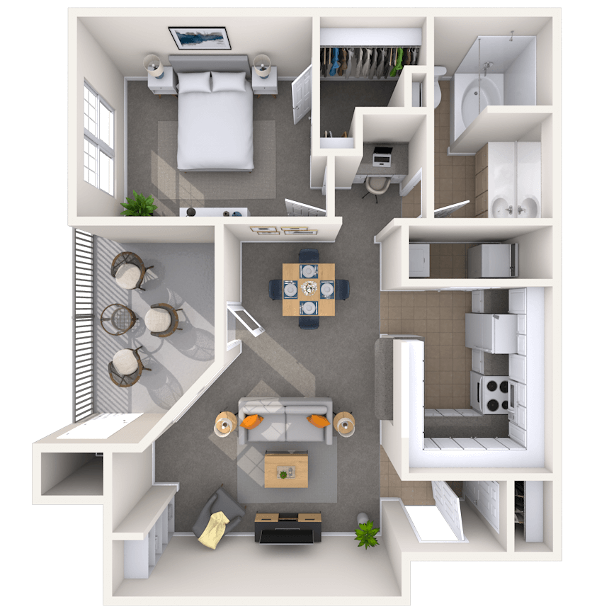 Floorplan image of unit 111124