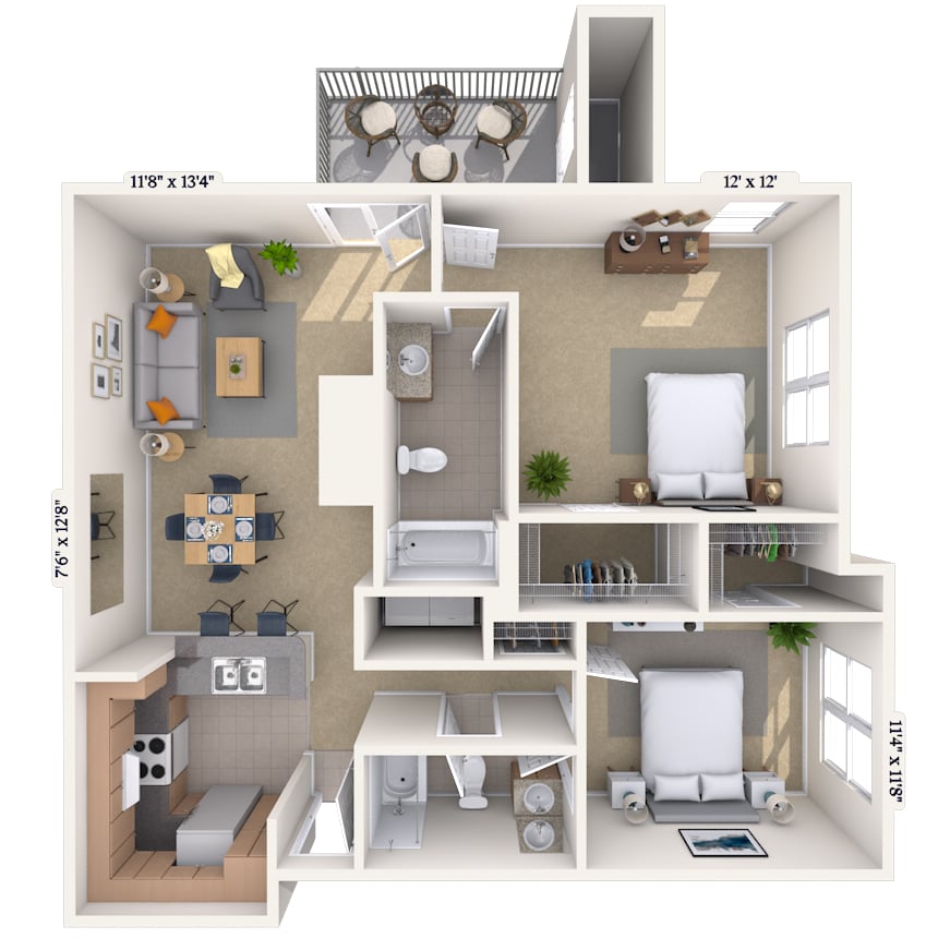 Floorplan image of unit 09911