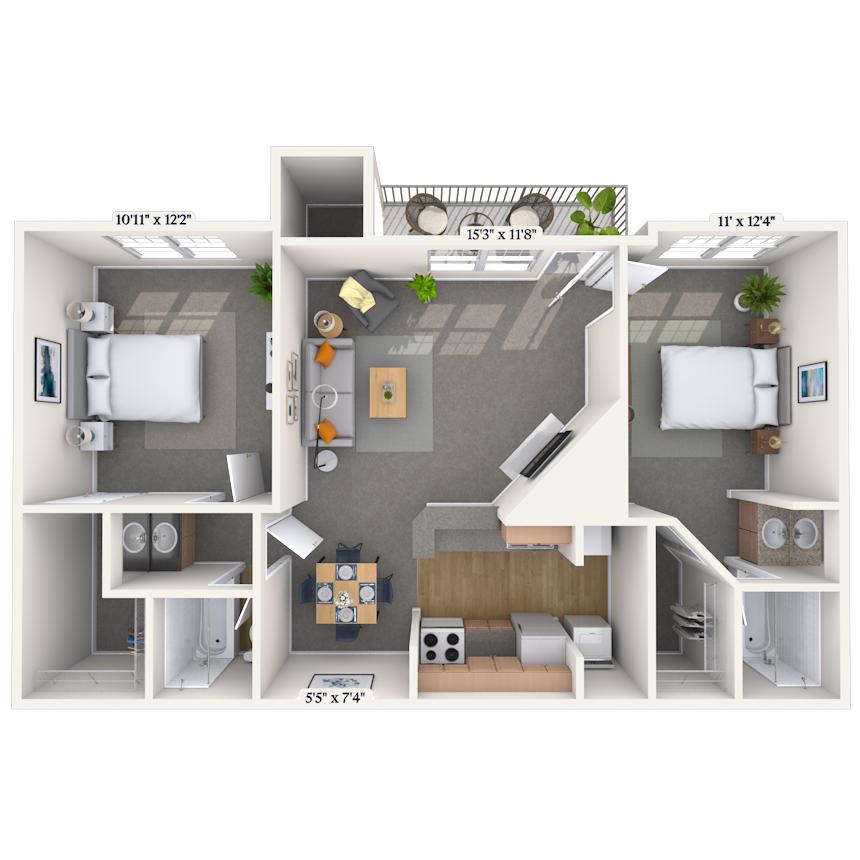 Floorplan image of unit 131315