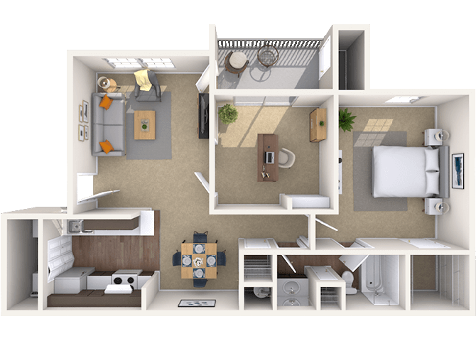 Floorplan image of unit 141407