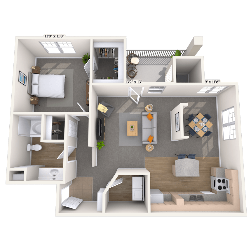 Floorplan image of unit 02221