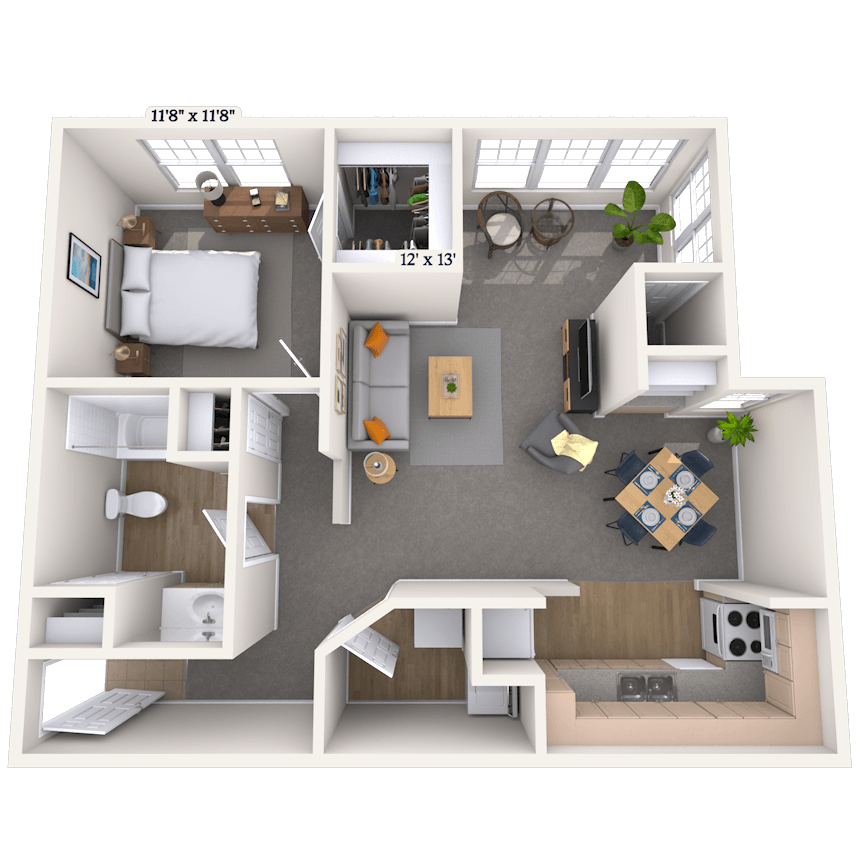 Floorplan image of unit 04435